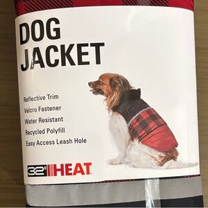32 Degrees Red and Black Dog Jacket